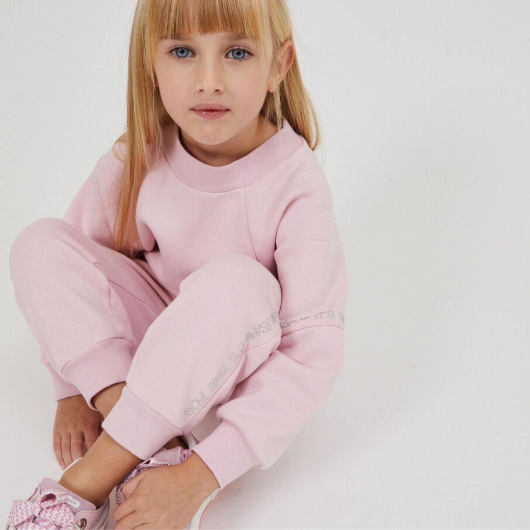 Pink tracksuit for on sale babies