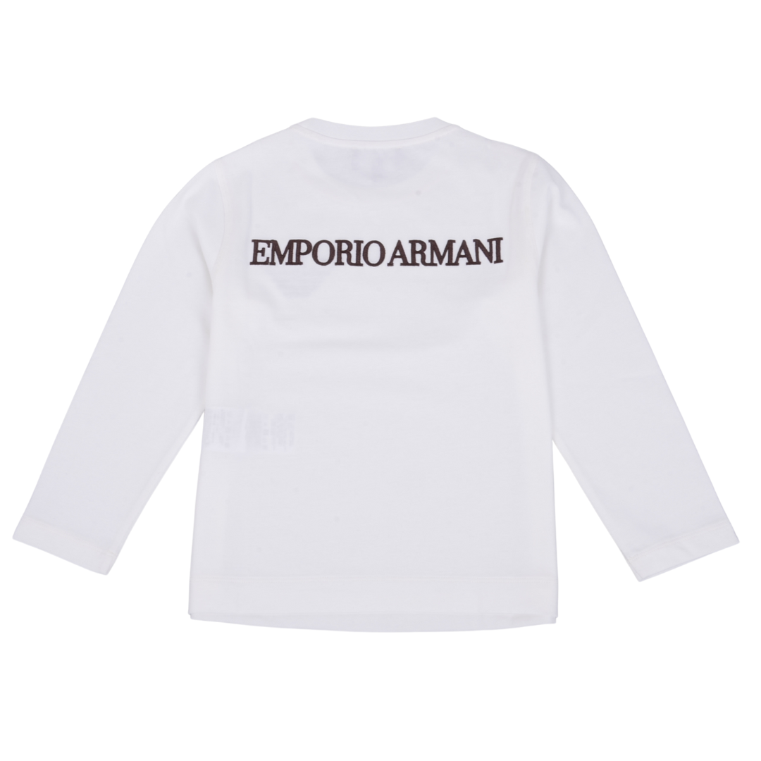 white long sleeve armani top