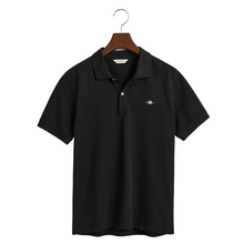 Load image into Gallery viewer, Black Logo Polo Top