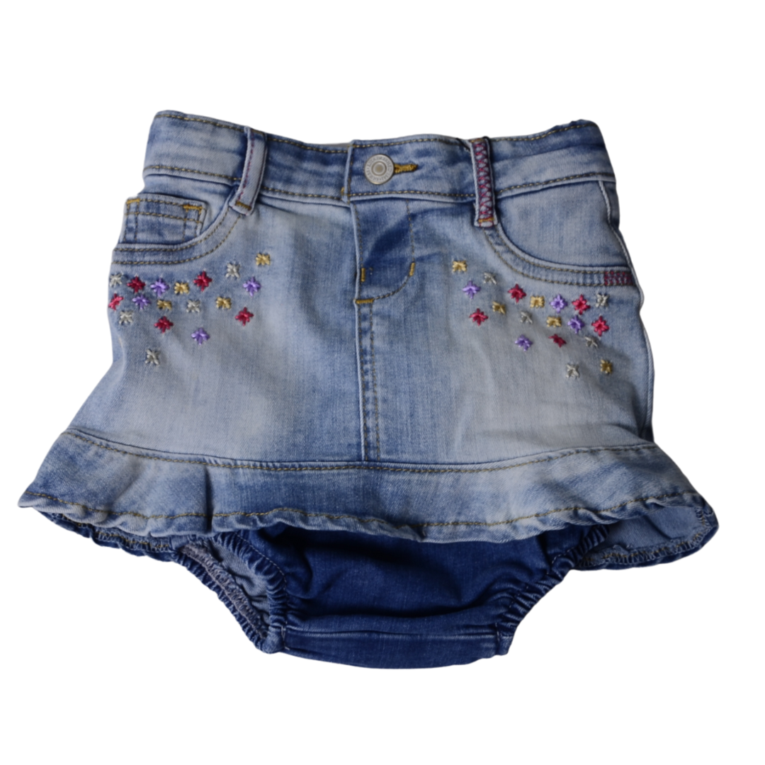 Structured Denim Fringe Skirt – Lil Legs Baby