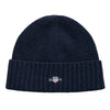 Navy Shield Logo Beanie