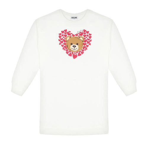 Ivory Heart & Bear Sweat Dress