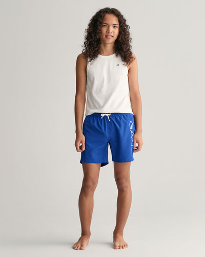 Blue Logo Swim Shorts