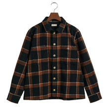 Load image into Gallery viewer, Black &amp; Brown Checked Overshirt