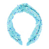 Aqua Sequin 'Lourdes' Headband