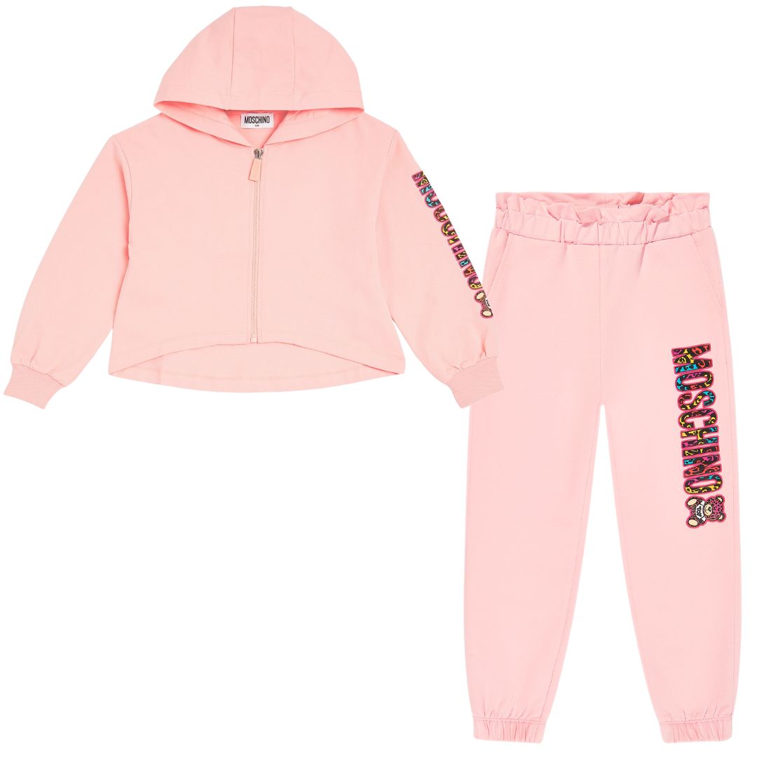 Pink moschino tracksuit on sale