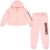 Pink Leopard Logo Tracksuit