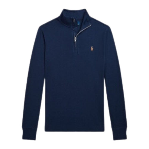 Navy 1/4 Zip Jersey Pullover