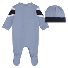 Load image into Gallery viewer, Blue Babygrow &amp; Hat Set