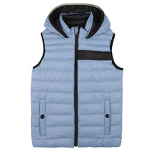 Load image into Gallery viewer, Blue Reversible Hooded Gilet