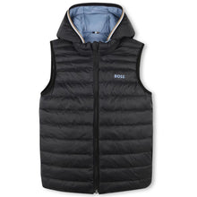 Load image into Gallery viewer, Blue Reversible Hooded Gilet