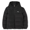 Black Logo Puffer Coat