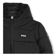 Load image into Gallery viewer, Black Logo Puffer Coat