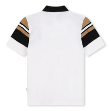 Load image into Gallery viewer, White Striped Polo Top