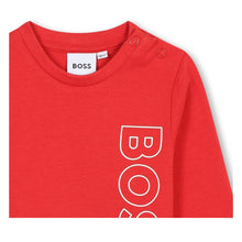 Load image into Gallery viewer, Red LS Vertical Logo T-Shirt