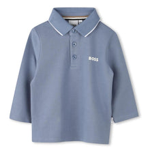 Load image into Gallery viewer, Slate Blue Babys Polo Top