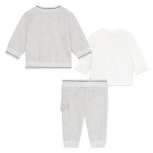 Load image into Gallery viewer, Grey &amp; Blue 3 Piece Tracksuit