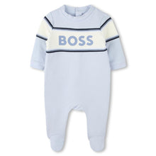 Load image into Gallery viewer, Pale Blue Babygrow &amp; Bib Set