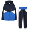 Navy Colour Block Logo Tracksuit