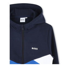 Load image into Gallery viewer, Navy Colour Block Logo Tracksuit