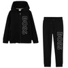 Black Vertical Logo Tracksuit