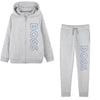 Grey Vertical Logo Tracksuit