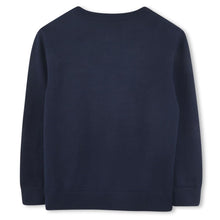 Load image into Gallery viewer, Navy Knitted Logo Jumper