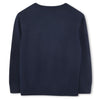 Navy Knitted Logo Jumper