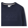 Navy Knitted Logo Jumper