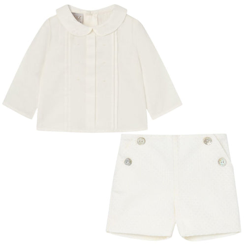 Boys Cream 2 Piece Set