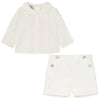 Boys Cream 2 Piece Set