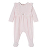 Pink Velour Babygrow