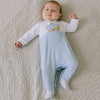 Blue Applique Bear Babygrow