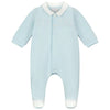 Blue Embroidered Teddy Babygrow & Hat