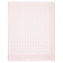 Load image into Gallery viewer, Pink Knitted Baby Blanket