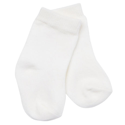 Twin Pack Ivory Baby Socks