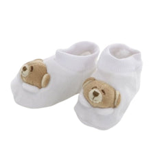 Load image into Gallery viewer, White Tato Bear Baby Shoes