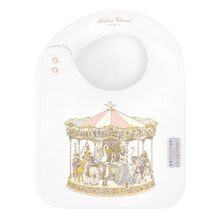 Load image into Gallery viewer, Pink Carousel Swaddle &amp; Bib Gift Set