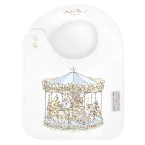 Blue Carousel Bib