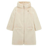 Girls Cream Reversible Faux Fur Coat