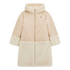 Girls Cream Reversible Faux Fur Coat