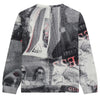 Black & White Collage Print Sweatshirt