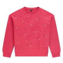 Load image into Gallery viewer, Dark Pink Embellished Sweatshirt