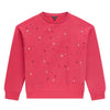 Dark Pink Embellished Sweatshirt