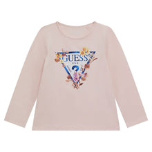 Load image into Gallery viewer, Pink Floral Logo LS T-Shirt