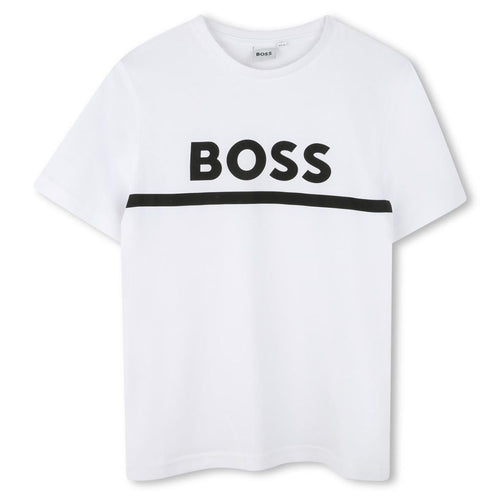 White Stripe Logo T-Shirt