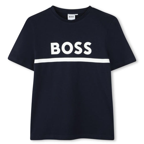 Navy Stripe Logo T-Shirt