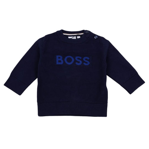 Navy Babys Knitted Jumper