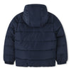 Navy Logo Puffer Coat