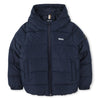 Navy Logo Puffer Coat